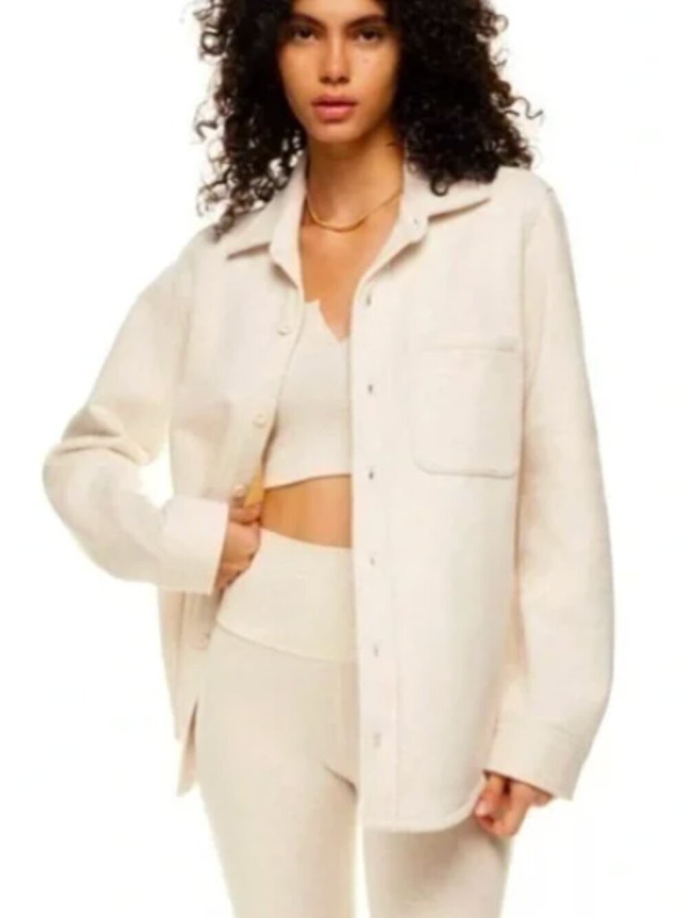 Tna CozyAF Fleece Boyfriend Shirt